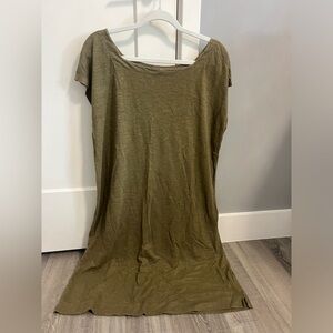 Eileen Fisher Khaki  green summer dress